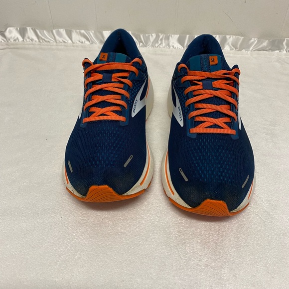 Brooks Ghost 14 Men’s Size 11 D Running Shoe Titan / Teal / Flame Sneaker - Picture 4 of 12